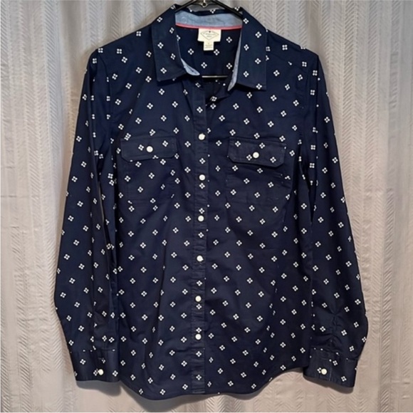 St. John’s Bay blue Button Down Shirt size L - Picture 1 of 5